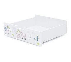 Ящик для кровати "Svogen белый/лисята"