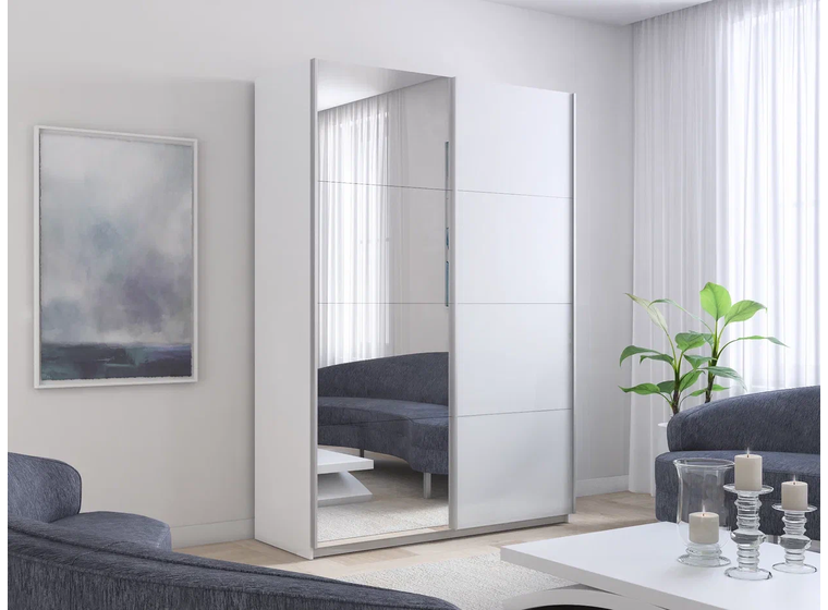 Прайм 2-х дверный (фасад зеркало/стекло)