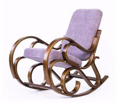 Современное кресло-качалка Луиза 391 фиолетовое