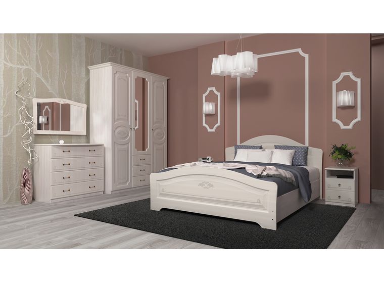 Шкаф двухстворчатый для платья и белья Ивушка-5