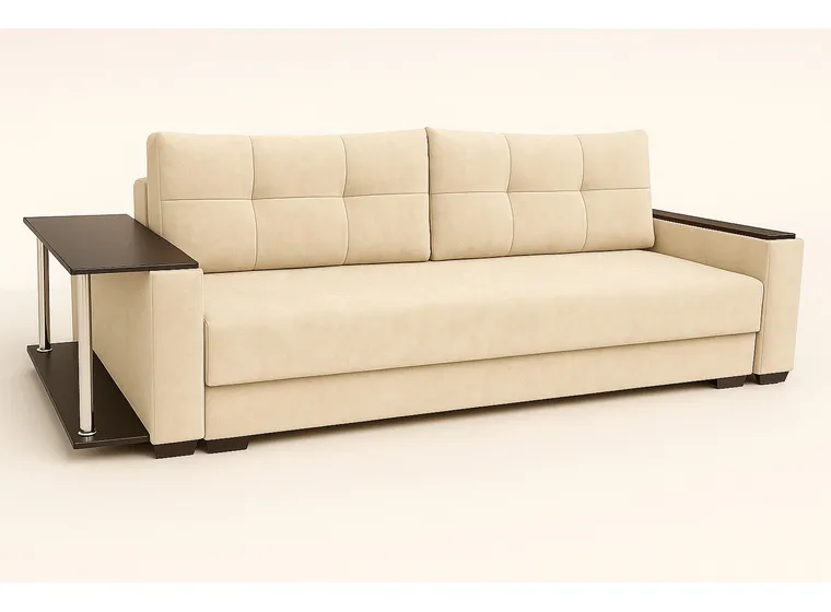 Прямой диван Магнит со столиком тик-так