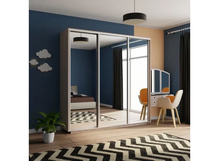 Шкаф-купе Экспресс 3-х дверный (зеркало)