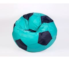 Кресло-мешок "Мяч" Оксфорд бирюза-черный