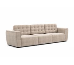 Прямой диван-кровать "Милан 2" (вариант 4) еврокнижка бежевый