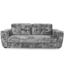 Прямой диван-кровать "Милан" (вариант 1) еврокнижка серый