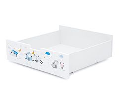 Ящик для кровати "Svogen белый/барашки"