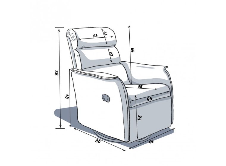 Кресло-реклайнер Юла