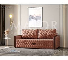 Прямой диван Оскар-1А с подлокотниками в гостиную