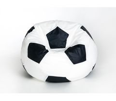 Кресло-мешок "Мяч" Оксфорд бело-чёрный